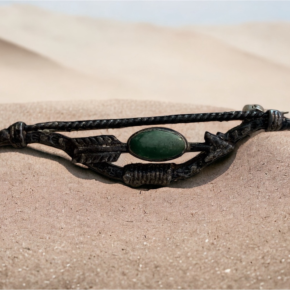 Old Pawn turquoise brooch